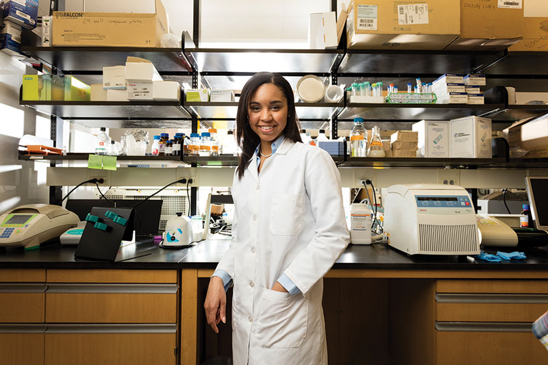 Jada Suber '15: A chemist. A researcher. A Blue Hose